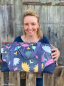 Preview: Dekostoff - Samtstoff - Velvet Flowers - Emjo Design - bunt